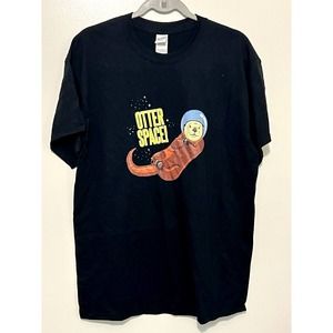 Otterspace Black Tee shirt Size Large